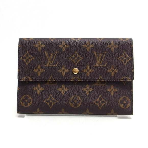 Louis Vuitton Monogram Pochette Passport Tri-fold Long Wallet